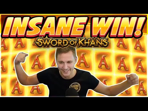 INSANE WIN! Sword Of Khans Big win – NEW SLOT – Casino Games from Casinodaddy Live Stream