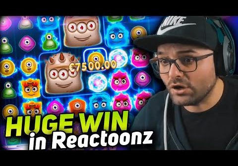 Andypsx Huge win 10.000 € on Reactoonz slot – TOP 5 mega wins in casino online