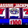 MASSIVE JACKPOT TRIPLE STARS SLOT/ $100 BETS / BIG WIN