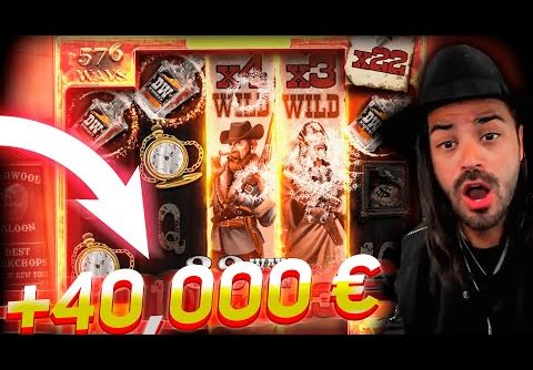 Streamer RECORD Win 40.000€ on Deadwood Slot – TOP 3 BEST WINS OF THE DAILY !