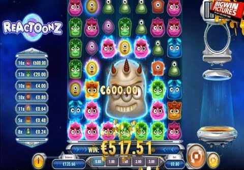 Reactoonz Slot – BIG WIN Compilation (3 Videos)