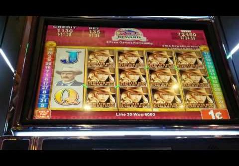 Rawhide Slot Machine Bonus – BIG WIN