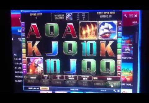 MEGA BIG WIN CAPTAINS TREASURE SLOT WITH RM10 FREE SPIN – 2014