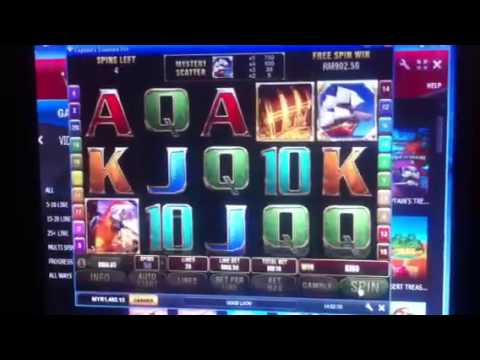 MEGA BIG WIN CAPTAINS TREASURE SLOT WITH RM10 FREE SPIN – 2014