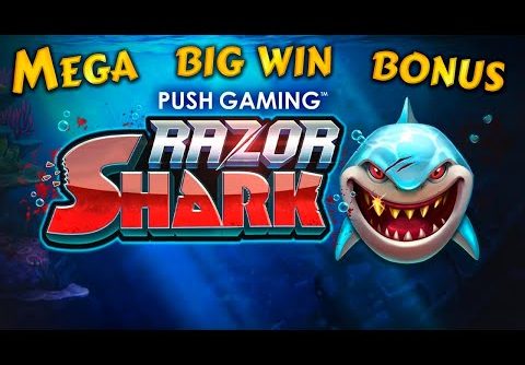 Razor Shark mega win bonus 826X. Push gaming online slot