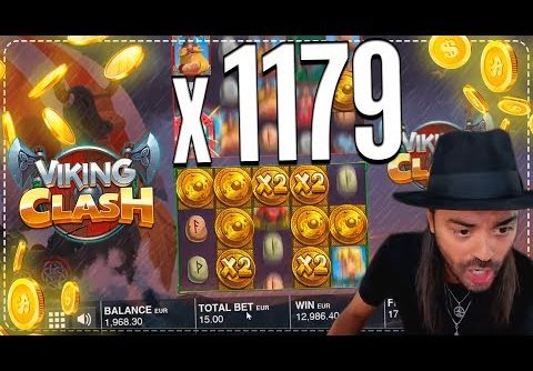 ROSHTEIN Win x1179 on Viking clash slot – Mega Win in casino online