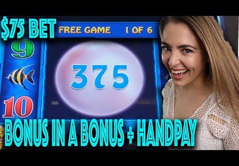 $75/SPIN! HANDPAY JACKPOT on LIGHTNING LINK SLOT! Las Vegas BIG WIN!