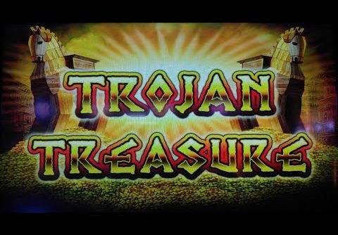 SUPER BIG WIN! TROJAN TREASURE SLOT MACHINE BONUS PALA CASINO THE ORLEANS