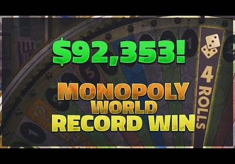 90,000$+ INSANE WIN ON MONOPOLY (World record on video)