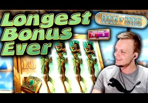 SUPER BIG WIN Book of Gods – The LONGEST Bonus?!