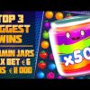 TOP 3 BIGGEST WINS IN SLOTS JAMMIN JARS! MAXBET €6 WINS  €11,000!