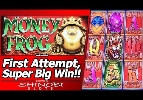 Money Frog Slot – First Attempt, Super Big Win in New Everi title