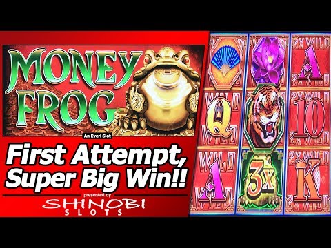 Money Frog Slot – First Attempt, Super Big Win in New Everi title