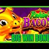 Rakin’ Money! New Slot Rakin’ Bacon BIG WIN Slot Bonus! | Slot Traveler