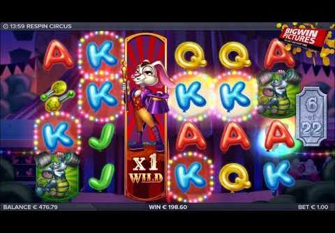 Respin Circus Slot – Free Spins MEGA BIG WINS!