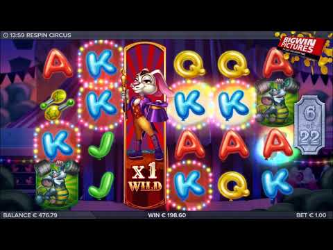 Respin Circus Slot – Free Spins MEGA BIG WINS!