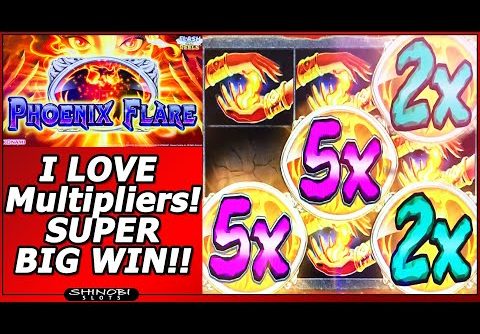 Phoenix Flare Slot – I LOVE Multipliers!  Super Big Win plus Eyes of Riches and Hao Yun Lai bonuses