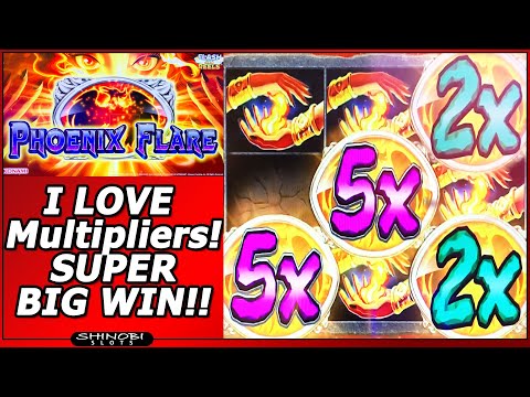 Phoenix Flare Slot – I LOVE Multipliers!  Super Big Win plus Eyes of Riches and Hao Yun Lai bonuses