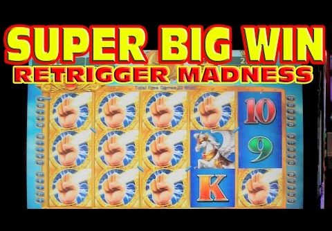 Celestial Temple SUPER BIG WIN + RETRIGGER MADNESS Slot Machine HUGE 300+ SPIN BONUS