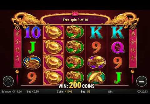 MEGA WIN GOLDEN LEGEND SLOTS  BONUS – 300X THE BET!