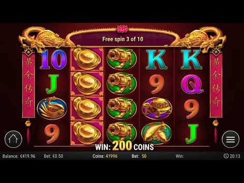 MEGA WIN GOLDEN LEGEND SLOTS  BONUS – 300X THE BET!