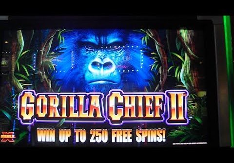 Gorilla Chief II MAX BET BIG WIN Slot Machine Bonus 40 Free Games