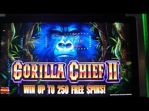 Gorilla Chief II MAX BET BIG WIN Slot Machine Bonus 40 Free Games