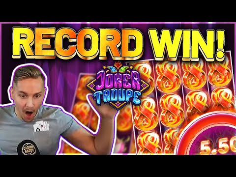 RECORD WIN! Joker Troupe Big win – HUGE WIN on Casino slot Casinodaddy LIVE STREAM