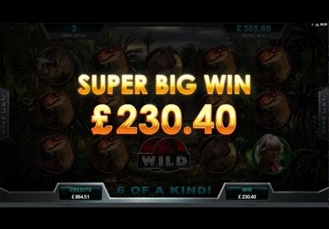 JURASSIC PARK ONLINE SLOT SUPER MEGA WIN!!