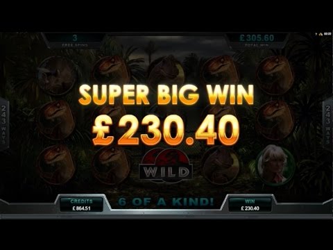 JURASSIC PARK ONLINE SLOT SUPER MEGA WIN!!