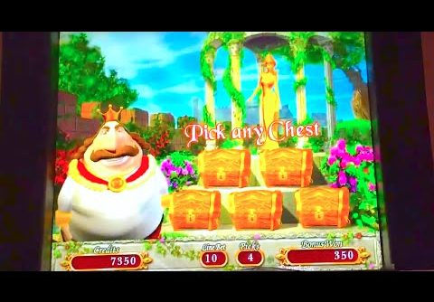 SUPER BIG WIN!! LIVE PLAY “KING MIDAS” Slot Machine Bonus (MAX BET!)