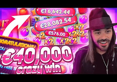 Streamer Huge Win 40.000€ on Fruit Party slot – Top 5 Biggest Wins of week