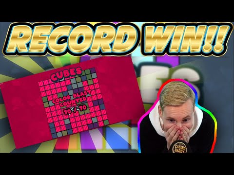 RECORD WIN! Cubes Big win – HUGE WIN on NEW slot from Hacksaw gaming