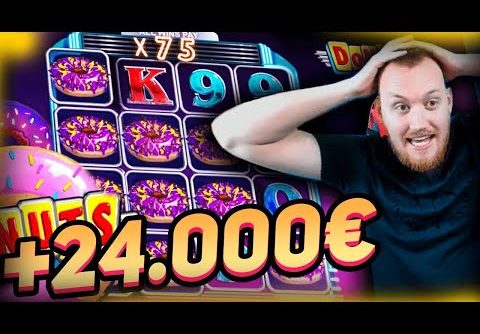 Mega Huge Win x2300 on Donuts Slot! HAVE TO WATCH IT! Online casino big win in slots