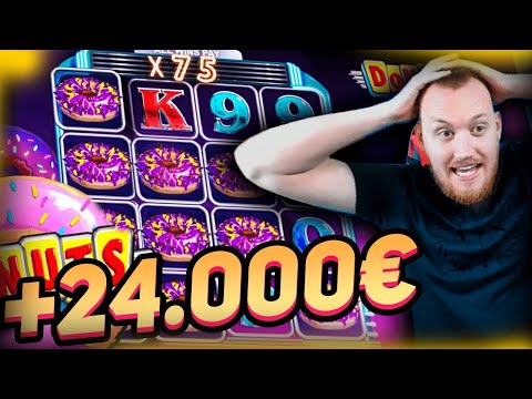Mega Huge Win x2300 on Donuts Slot! HAVE TO WATCH IT! Online casino big win in slots