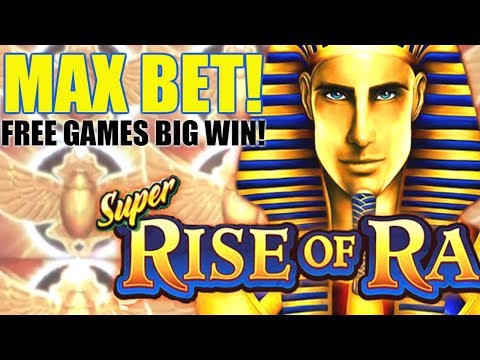 BIG WIN!!! Super Rise of Ra Slot Machine 💥 MAX BET Slot BONUS!