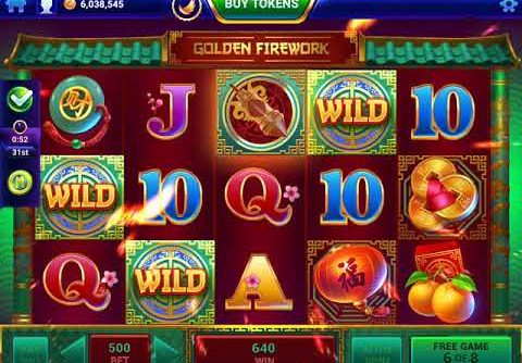 GOLDEN FIREWORK Video Slot Casino Game with a “MEGA WIN” FREE SPIN BONUS