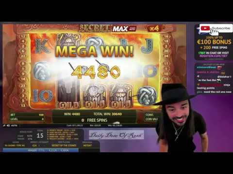 Roshtein’s Big Win F t Secret of the Stones Max, Gargatoonz, Sabaton, The Dog House & Dragonfall