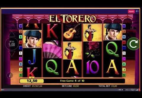 El Torero run 90sec from 2€ to 3k Megawin BIG WIN Slot fun