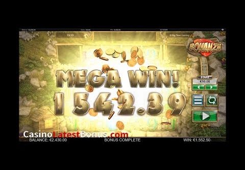 BONANZA slot from Big Time Gaming (FREESPINS, BONUSES, BIGWIN, MEGAWIN, SUPERBIGWIN)