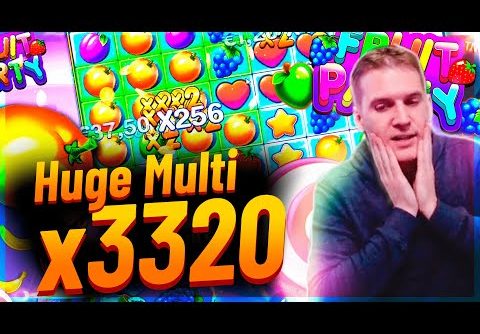 Streamer Mega win x3300 on Fruit Party slot – TOP 5 Mega wins of the week