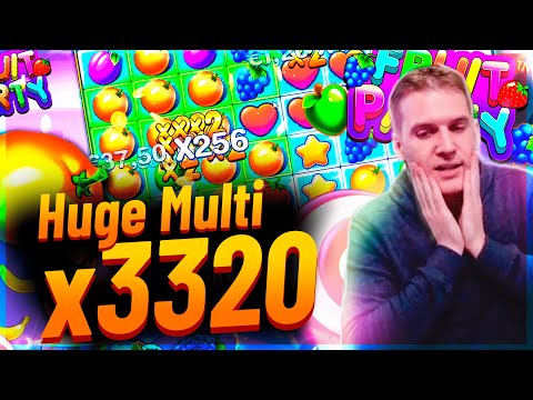 Streamer Mega win x3300 on Fruit Party slot – TOP 5 Mega wins of the week