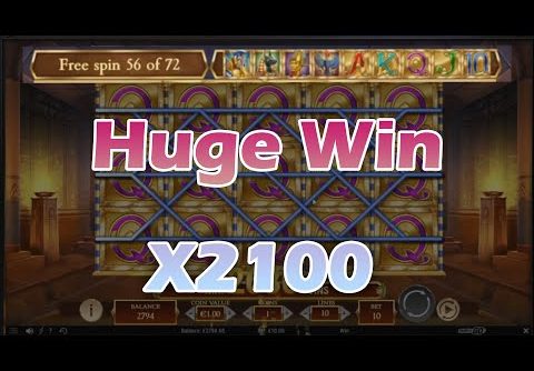 Legacy of Dead slot mega big win! All symbols!