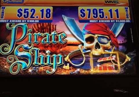 WMS Pirate Ship Slot Machine ** Line Hit **Bonus** Big Win $$$