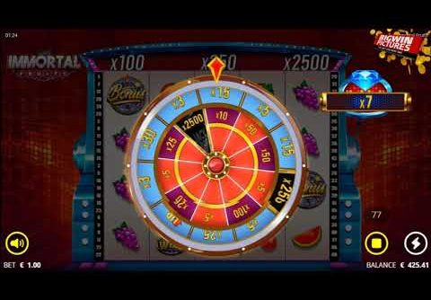 Immortal Fruits Slot – Money Wheel BIG WIN!