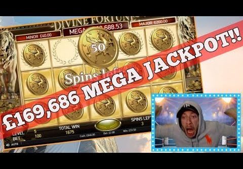 HOW IT FEELS WINNING A £169K JACKPOT SLOT LIVE!! DIVINE FORTUNE