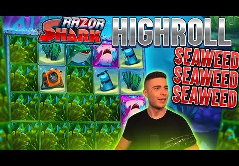 HIGHROLL BONUS ON RAZOR SHARK | HUGE WIN ON PUSH GAMING ONLINE SLOT MACHINE