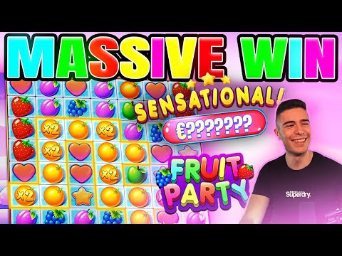 FRUITPARTY HUGE BONUS BUY WIN | BIG WIN ON PRAGMATIC PLAY ONLINE SLOT MACHINE