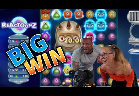 BIG WIN!!! Reactoonz Mega Win!! Casino Games from MrGambleSlot Live Stream