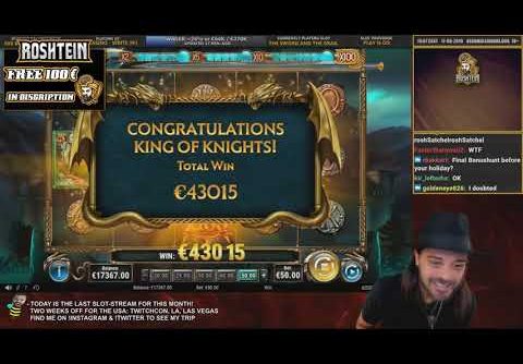 ROSHTEIN WIN 45 000 € The Sword and Grail AND 90.000 BONUS HUNT WIN